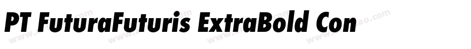 PT FuturaFuturis ExtraBold Condensed Cyrillic字体转换